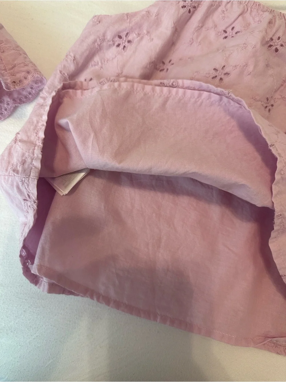 GAP Girls Lavender Eyelet Ruffle Skirt Set